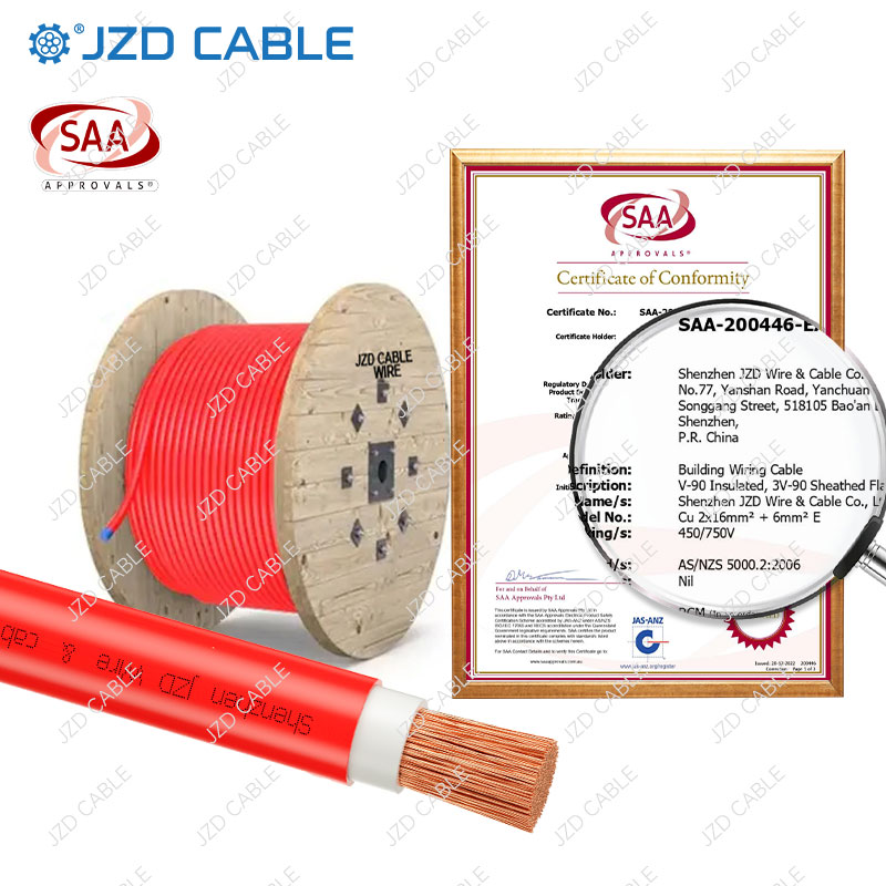 SAA認(rèn)證0.6/1kV X-HF-110絕緣HFS-110-TP護(hù)套銅導(dǎo)體低煙零鹵素電纜線