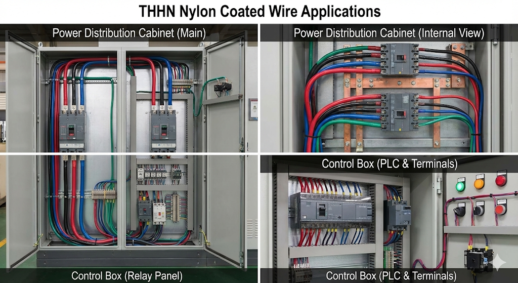 THHN應用于配電柜和控制箱